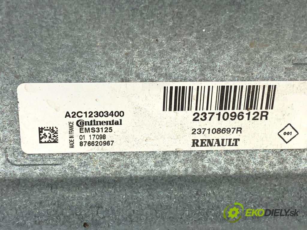 DACIA SANDERO II liftback 2017 54 kW 1.0 SCe 75 998 riadiaca jednotka Motor 237109612R (Riadiaca jednotka)