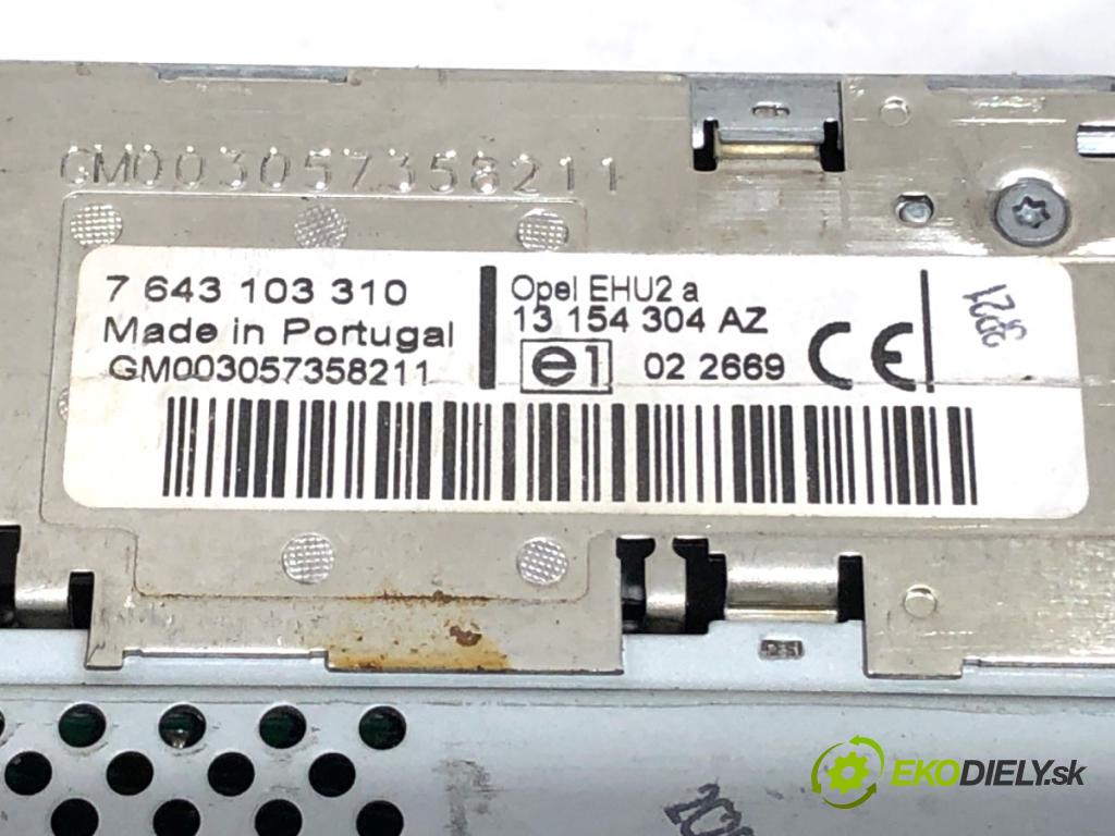 OPEL ASTRA H liftback 2005 66 kW 1.4 (L08) 1364 RADIO 13154304 (Audio zariadenie)