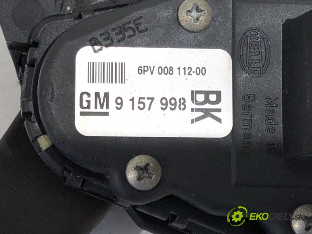 OPEL ASTRA H liftback 2005 66 kW 1.4 (L08) 1364 Potenciometer plynu 9157998 (Potenciometer plynového pedálu)