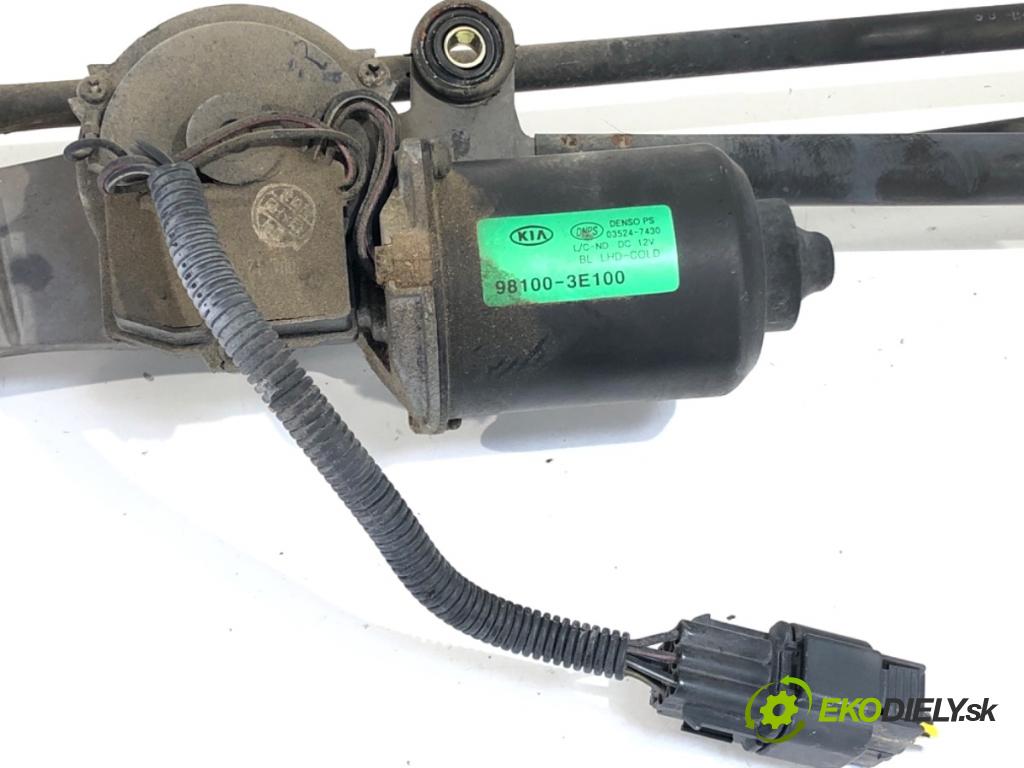 KIA SORENTO I SUV 2005 103 kW 2.5 CRDi 2497 Mechanizmus stieračov predný 98100-3E100 (Motorček stieračov predný)