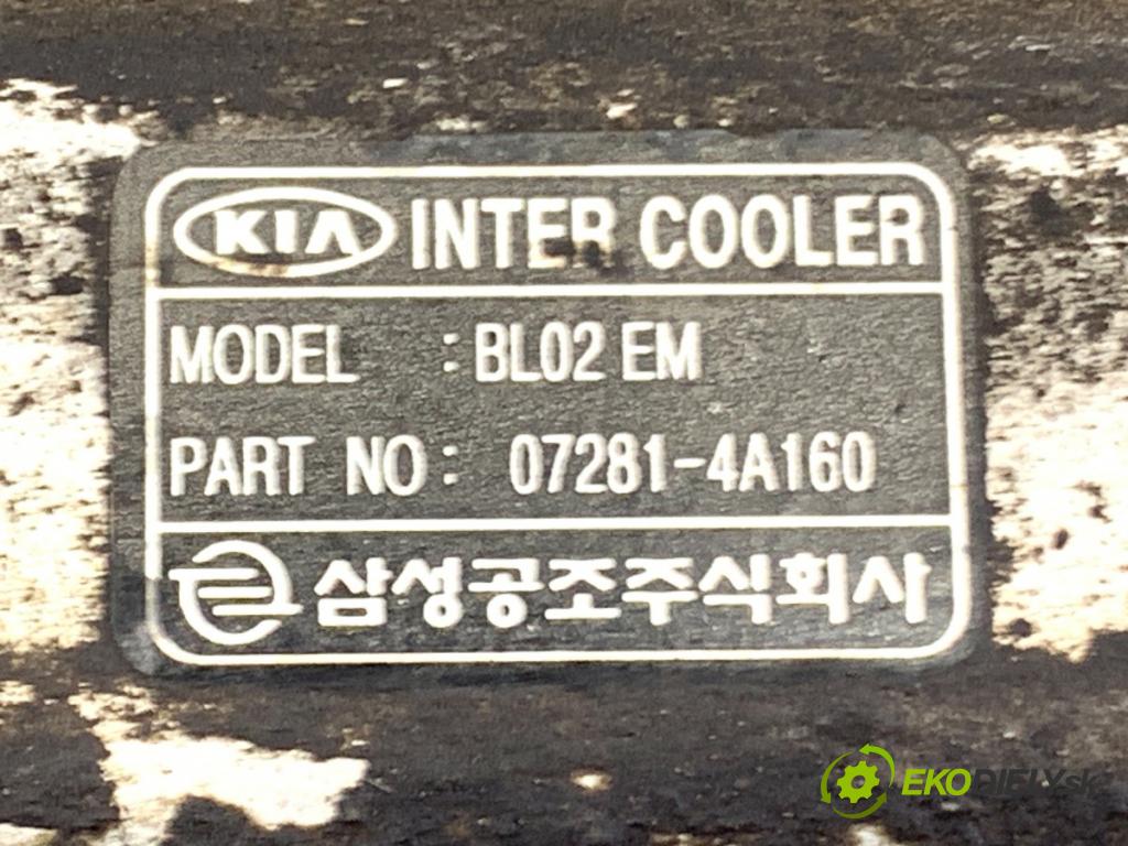 KIA SORENTO I SUV 2005 103 kW 2.5 CRDi 2497 intercooler 07281-4A160 (Intercooler (chladič nasávaného vzduchu))
