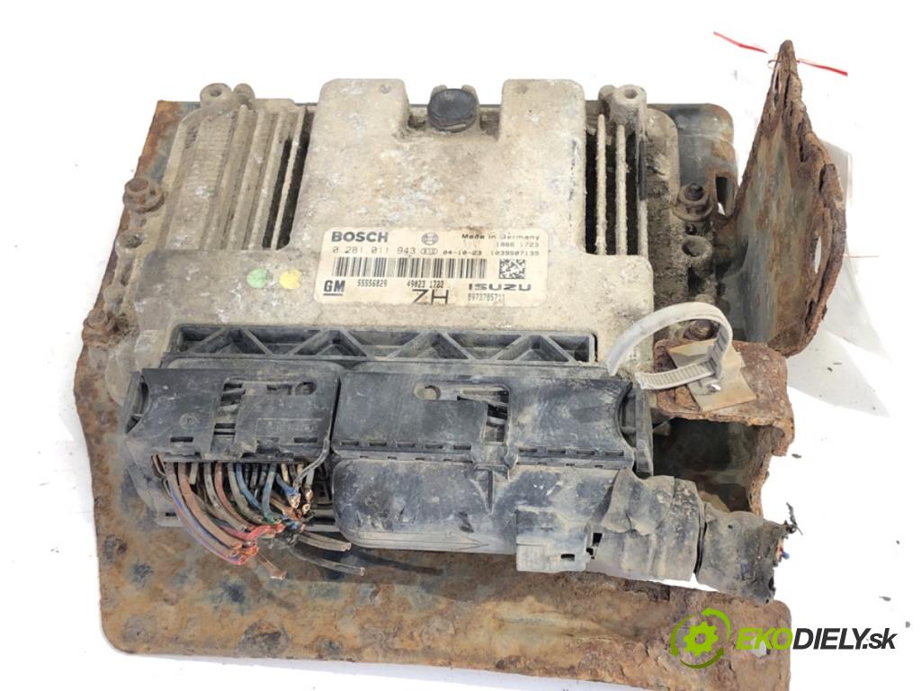 OPEL ASTRA H liftback 2004 74 kW 1.7 CDTI (L48) 1686 riadiaca jednotka Motor 55556829 0281011943 (Riadiaca jednotka)