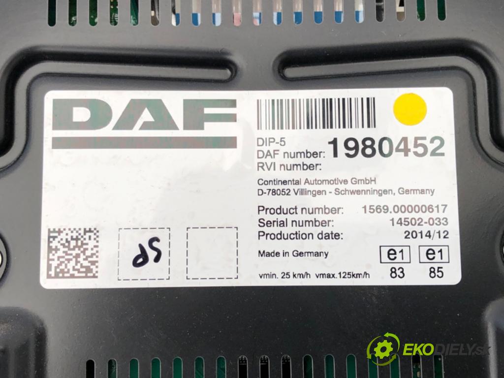 DAF N  2015    Prístrojovka 1980452 (Prístrojová doska)