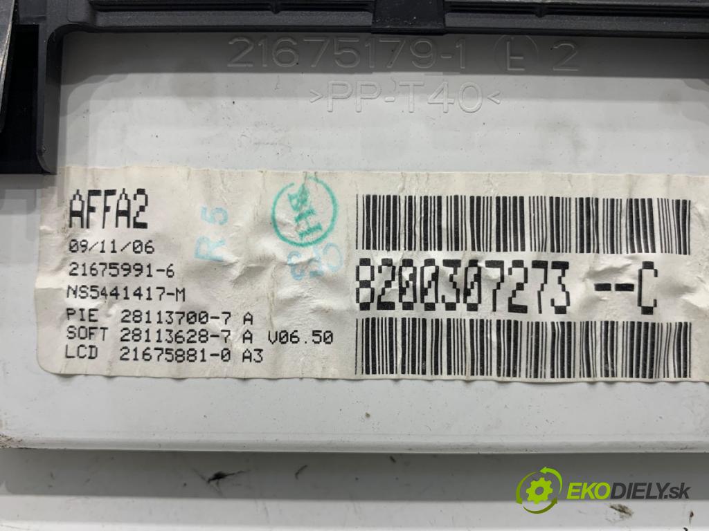 RENAULT CLIO III liftback 2007 50 kW 1.5 dCi (C/BR0G, C/BR1G) 1461 Dislpej 8200307273C (Prístrojová doska)