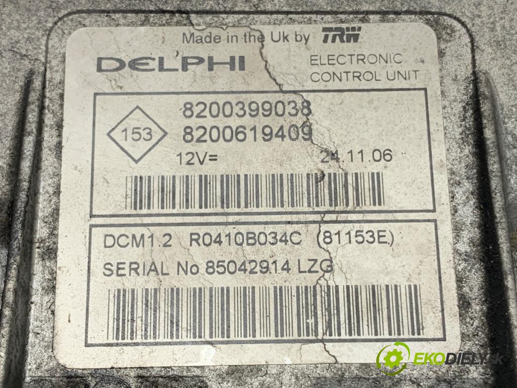 RENAULT CLIO III liftback 2007 50 kW 1.5 dCi (C/BR0G, C/BR1G) 1461 riadiaca jednotka Motor 8200399038 (Riadiaca jednotka)