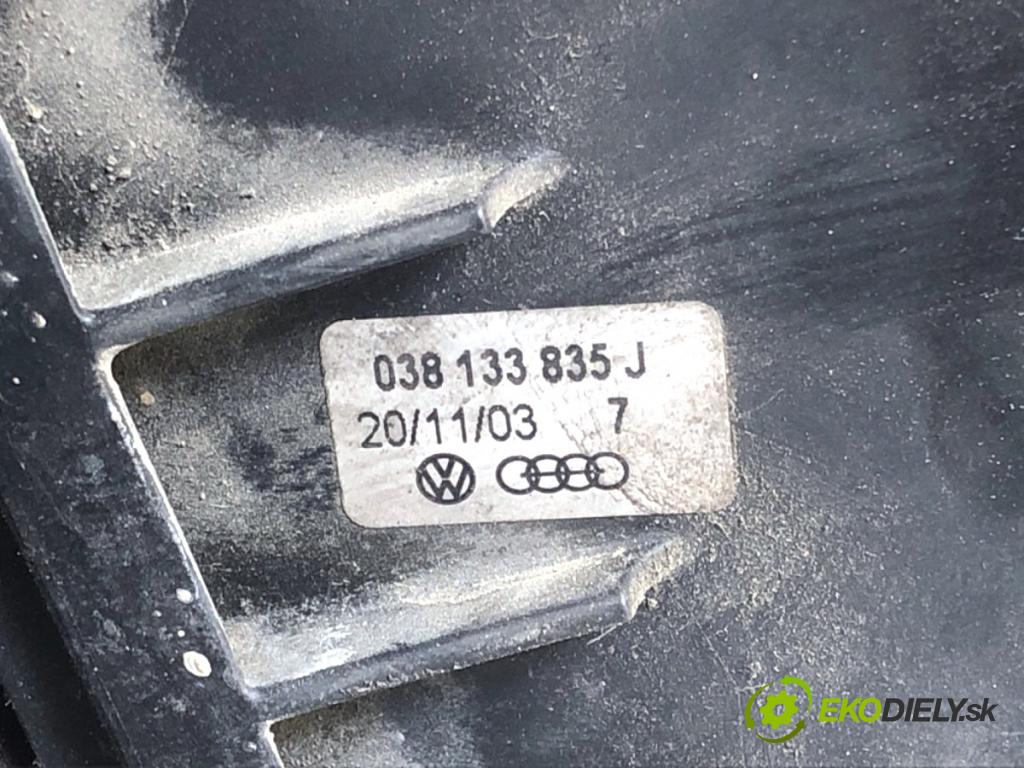 AUDI A4 B6 sedan 2004 96 kW 1.9 TDI 1896 Obal filtra vzduchu 038133835J (Obal vzduchového filtra)