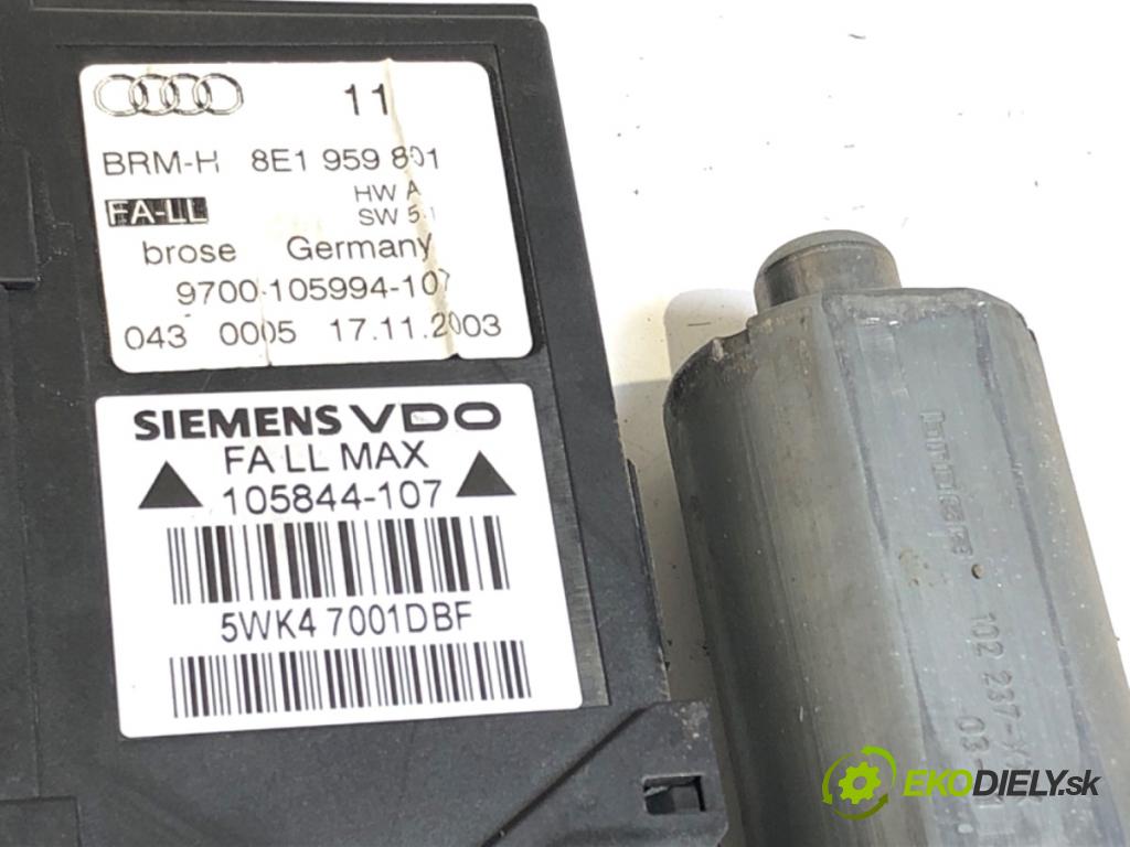 AUDI A4 B6 sedan 2004 96 kW 1.9 TDI 1896 motor sťahovaní okna pravý přední část 8E1959801