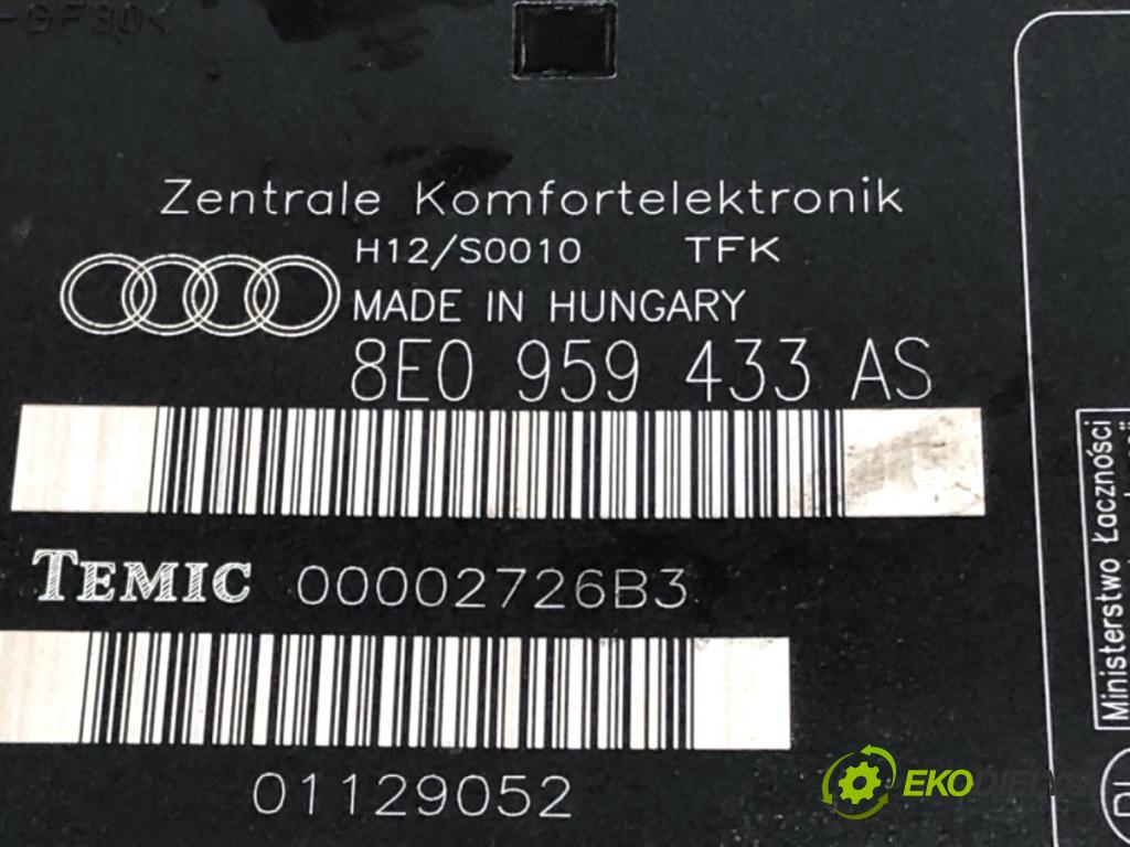 AUDI A4 B6 sedan 2004 96 kW 1.9 TDI 1896 modul komfortu 8E0959433AS (Komfortní modul)
