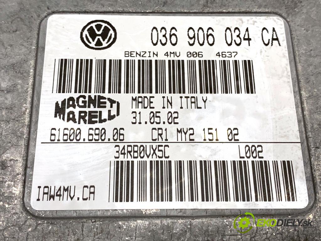 AUDI A2 liftback 2002 55 kW 1.4 1390 riadiaca jednotka Motor 036906034CA (Riadiaca jednotka)