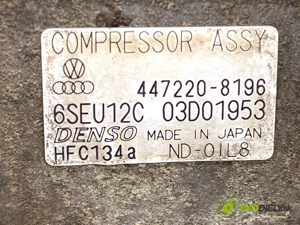 AUDI A2 liftback 2002 55 kW 1.4 1390 Kompresor klimatizácie 447220-8196 (Kompresor klimatizácie)
