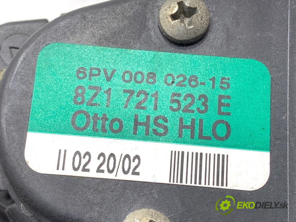 AUDI A2 liftback 2002 55 kW 1.4 1390 Potenciometer plynu 8Z1721523E (Potenciometer plynového pedálu)