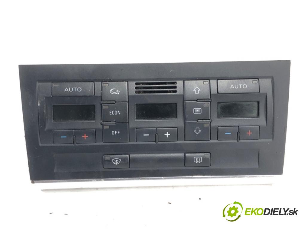AUDI A4 B6 sedan 2001 96 kW 1.9 TDI 1896 Panel ovládania kúrenia 8E0820043AA (Prepínacie páčky pod volantom)