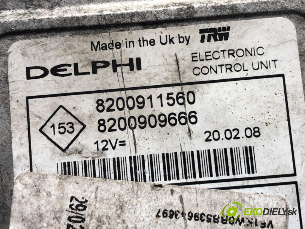 RENAULT KANGOO II nadwozie wielkoprzestrzenne (MPV) 2008 63 kW 1.5 dCi 85 (KW0K, KW0L, KW0B) 1461 riadiaca jednotka Motor 8200911560 (Riadiaca jednotka)