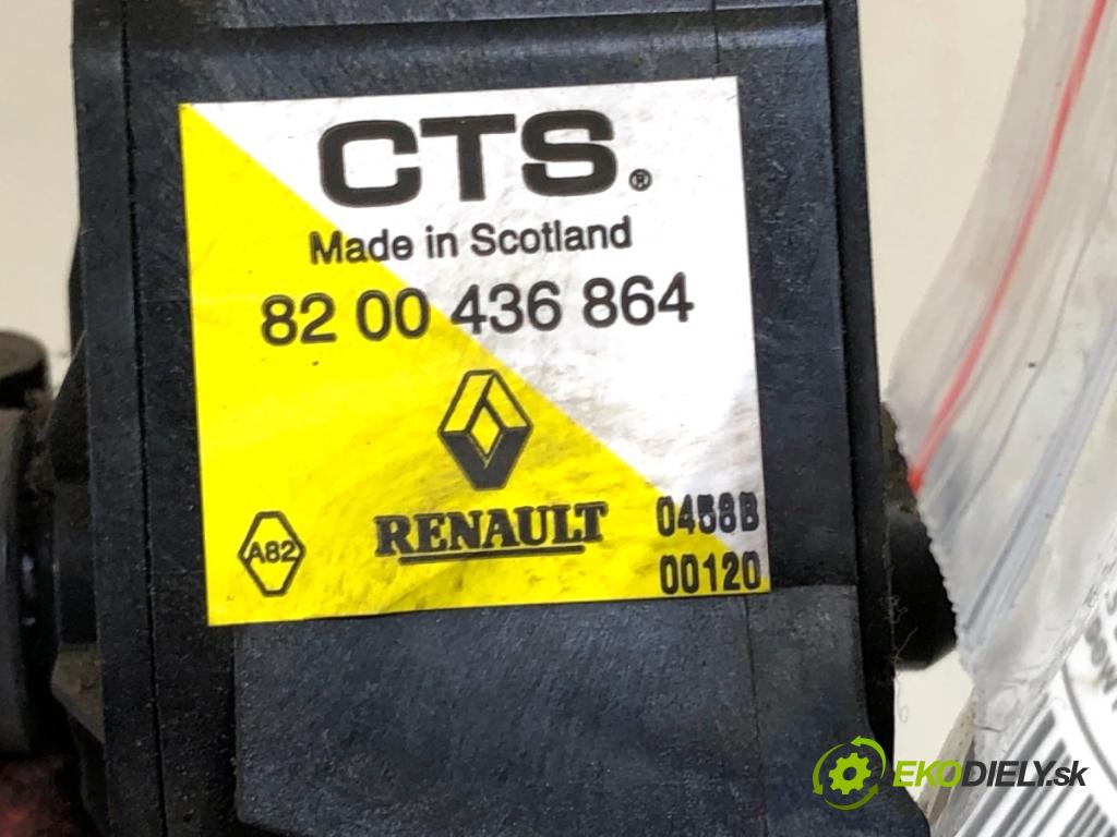 RENAULT KANGOO II nadwozie wielkoprzestrzenne (MPV) 2008 63 kW 1.5 dCi 85 (KW0K, KW0L, KW0B) 1461 Potenciometer plynu 8200436864 (Potenciometer plynového pedálu)