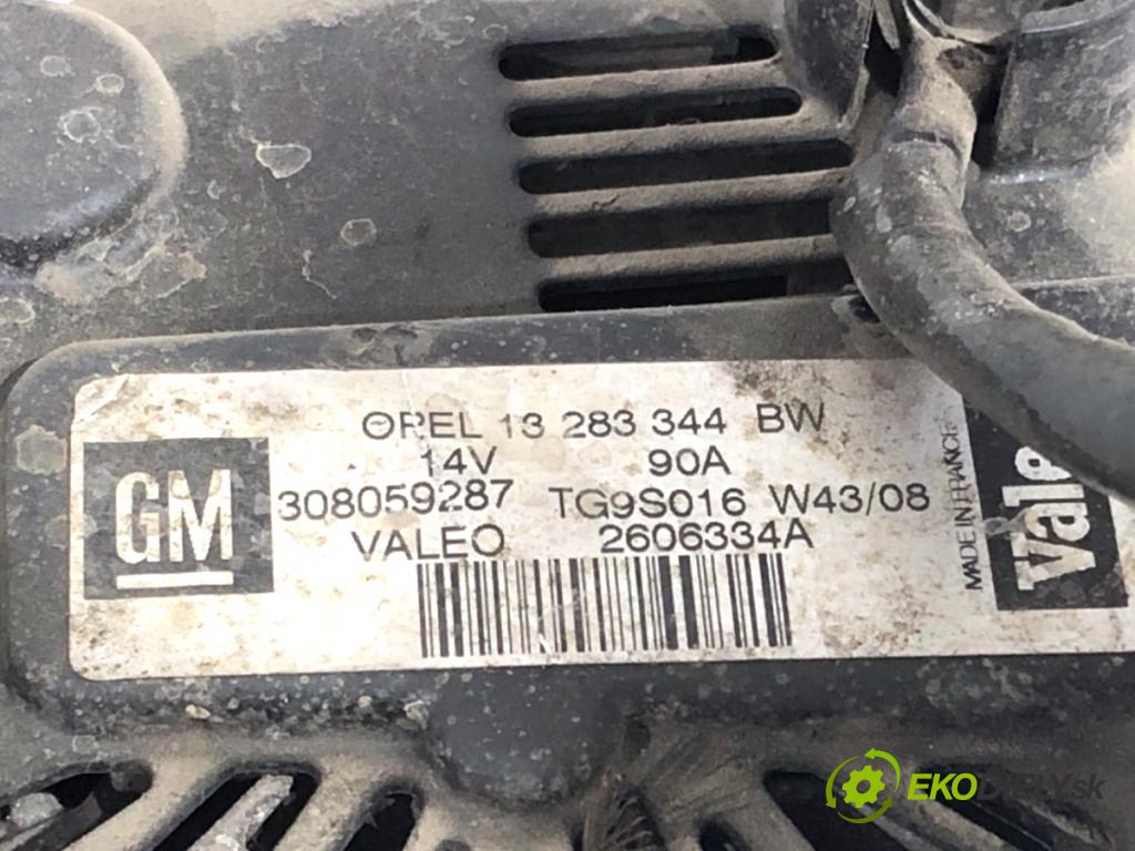 OPEL ASTRA H liftback 2009 66 kW 1.3 CDTI (L48) 1248 Alternátor 13283344 (Alternátor)