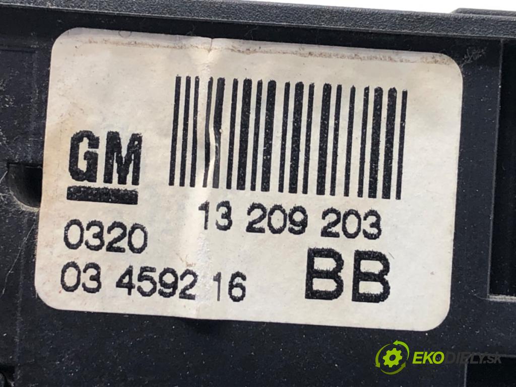 OPEL ASTRA H liftback 2005 125 kW 2.0 Turbo (L48) 1998 Prepínač okien 13209203 (Prepínacie páčky pod volantom)