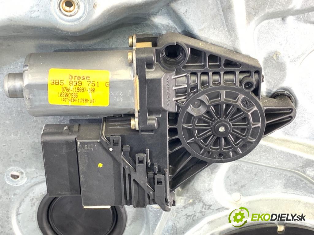 VW PASSAT B5 sedan 1997 92 kW 1.8 1781 mechanismus okna levý zadní část 3B5839751G