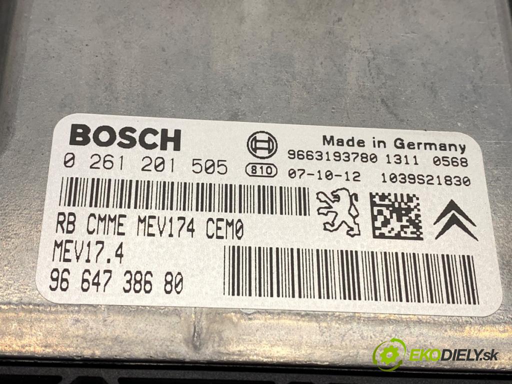 PEUGEOT 207 Kombi 2007 88 kW 1.6 16V 1598 riadiaca jednotka Motor 9664738680 (Riadiaca jednotka)