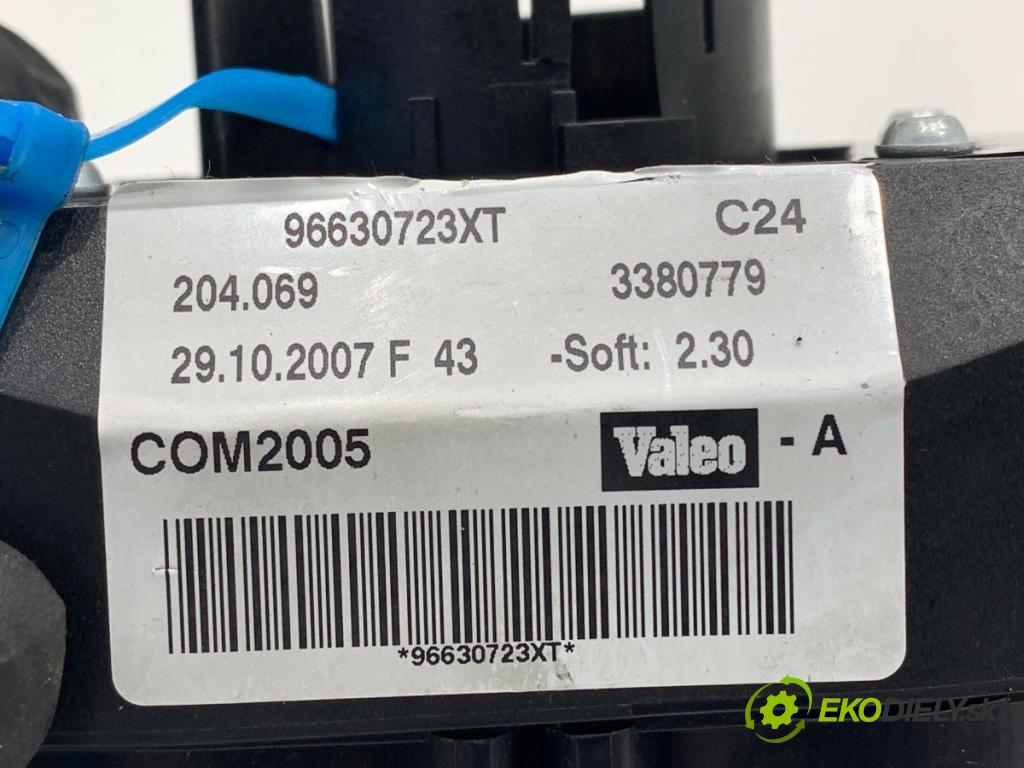 PEUGEOT 207 Kombi 2007 88 kW 1.6 16V 1598 Prepínač kombinovaný 96630723XT (Prepínacie páčky pod volantom)
