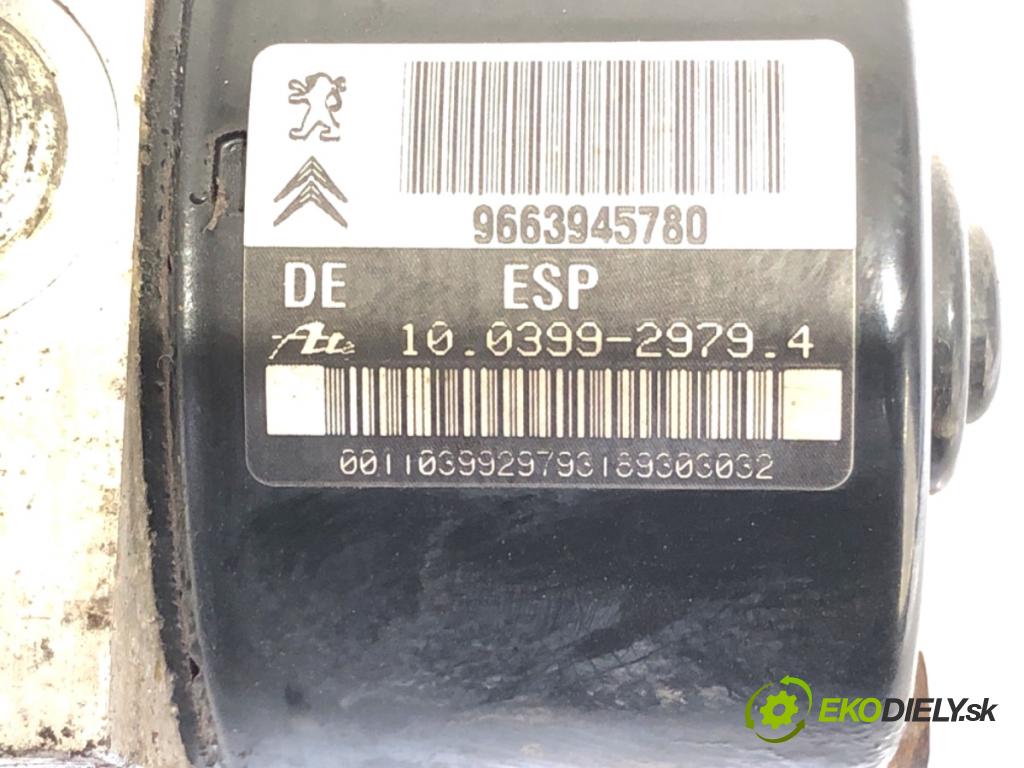 PEUGEOT 207 Kombi 2007 88 kW 1.6 16V 1598 Pumpa ABS 9663945780 (Pumpa ABS)