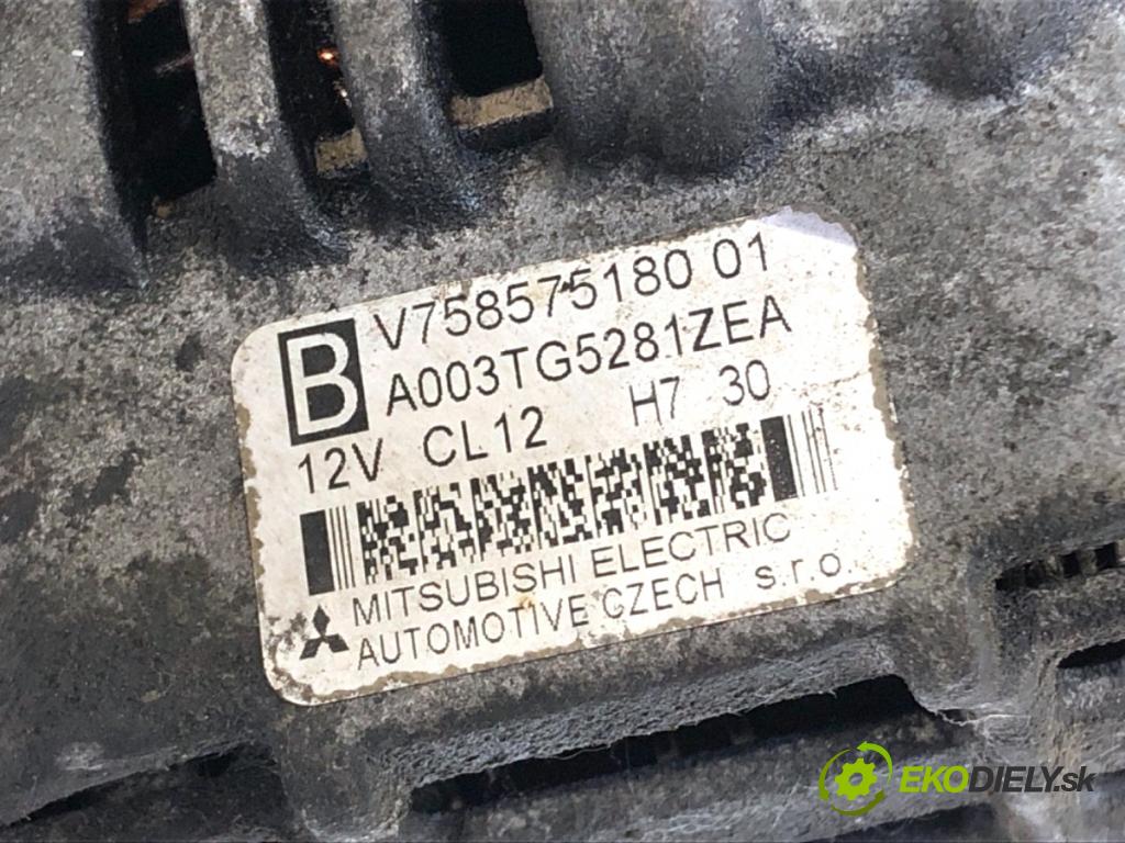 PEUGEOT 207 Kombi 2007 88 kW 1.6 16V 1598 Alternátor V758575180 (Alternátor)