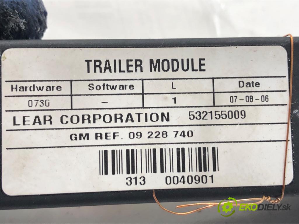 OPEL VECTRA C Kombi 2007 110 kW 1.9 CDTI (F35) 1910 Modul ťažného oka 09228740 (Riadiaca jednotka ostatné)
