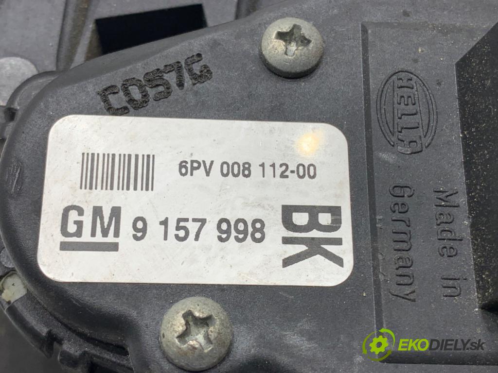OPEL ASTRA H liftback 2007 66 kW 1.4 (L48) 1364 Potenciometer plynu 9157998 (Potenciometer plynového pedálu)