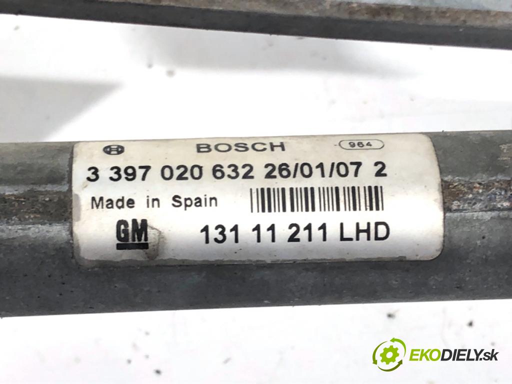 OPEL ASTRA H liftback 2007 66 kW 1.4 (L48) 1364 Mechanizmus stieračov predný 13111211 (Motorček stieračov predný)