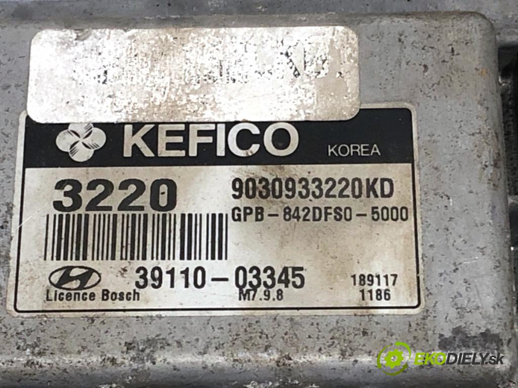 HYUNDAI i20 liftback 2009 57 kW 1.2 1248 riadiaca jednotka Motor 39110-03345 (Riadiaca jednotka)