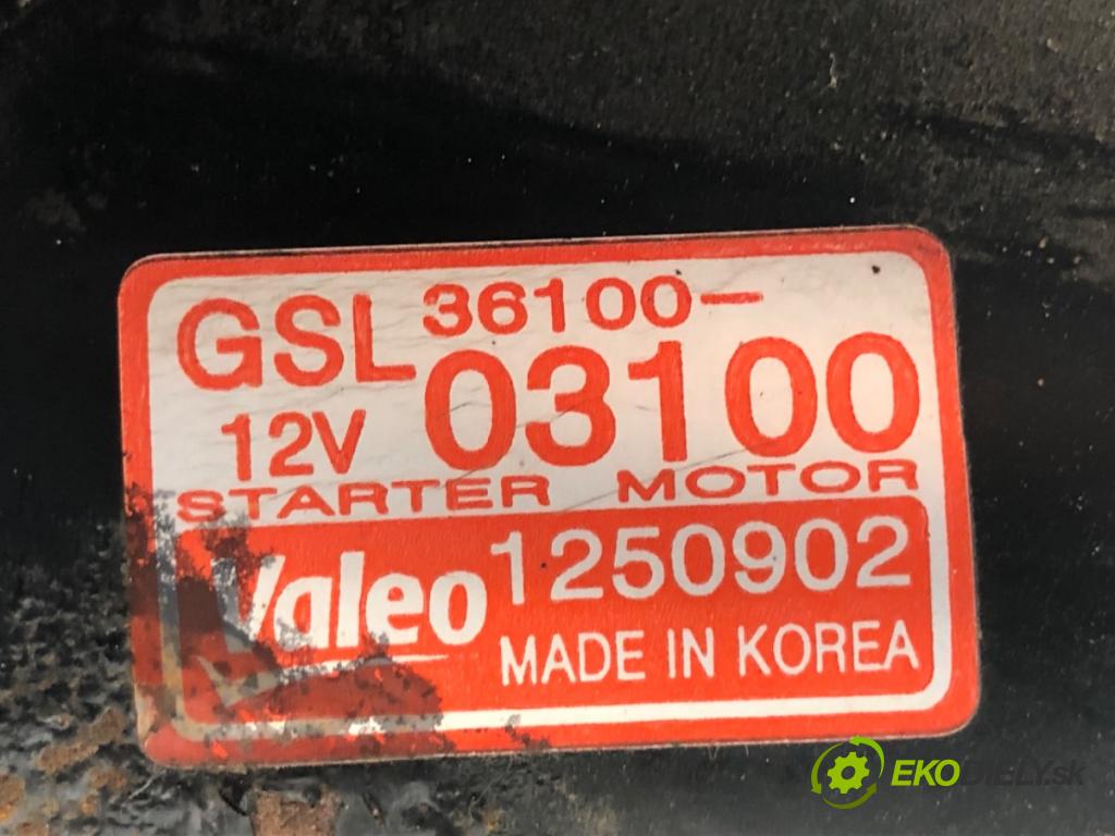 HYUNDAI i20 liftback 2009 57 kW 1.2 1248 Štartér 36100-03100 (Štartér)