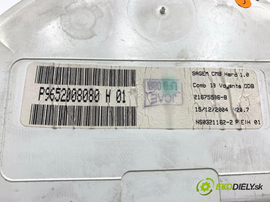 CITROEN C3 kabriolet 2005 54 kW 1.4 1360 Prístrojovka 9652008080 (Prístrojová doska)