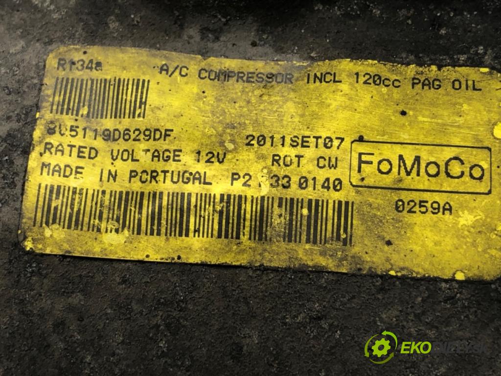 FORD FIESTA MK7 liftback 2011 51 kW 1.4 TDCi 1399 Kompresor klimatizácie 8V5119D629DF (Kompresor klimatizácie)