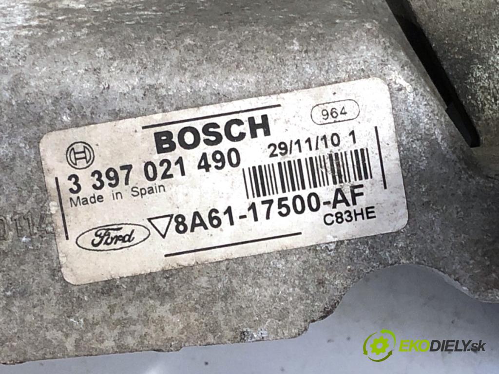 FORD FIESTA MK7 liftback 2011 51 kW 1.4 TDCi 1399 Mechanizmus stieračov predný 8A61-17500-AF (Motorček stieračov predný)