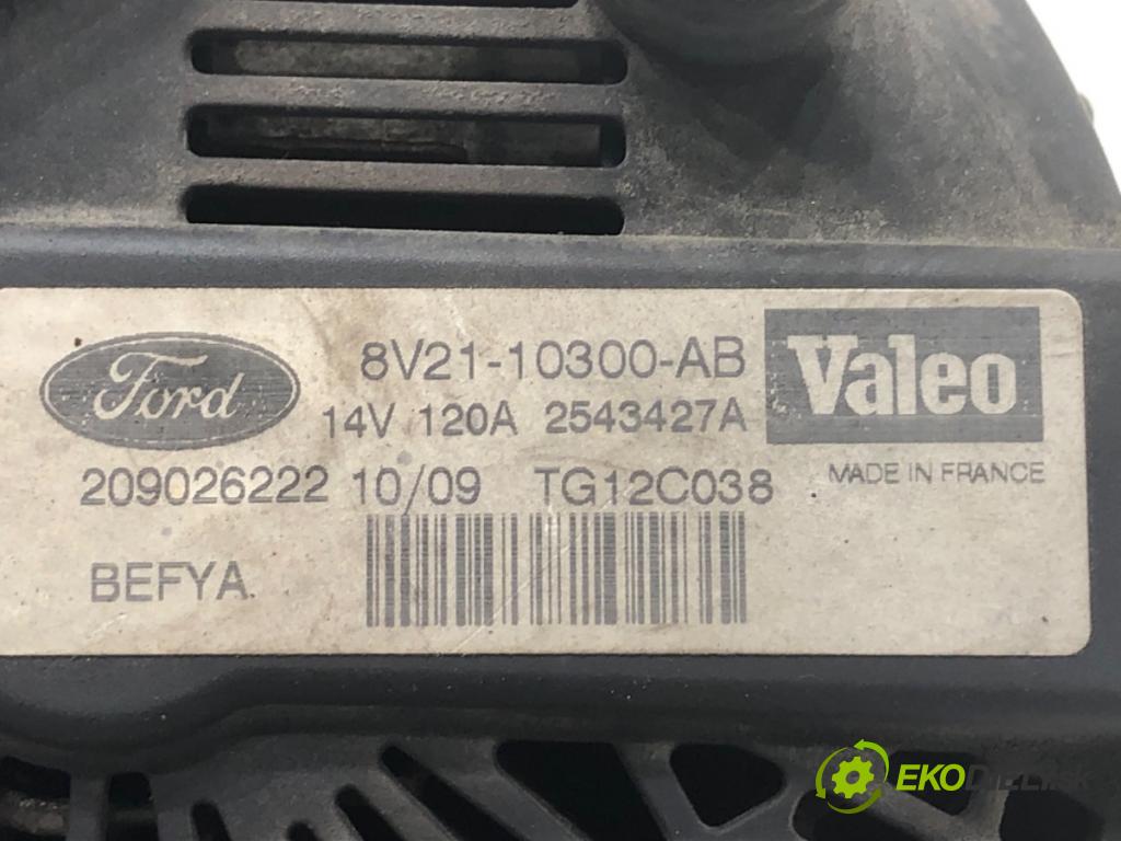 FORD FIESTA MK7 liftback 2011 51 kW 1.4 TDCi 1399 Alternátor 8V21-10300-AB (Alternátor)