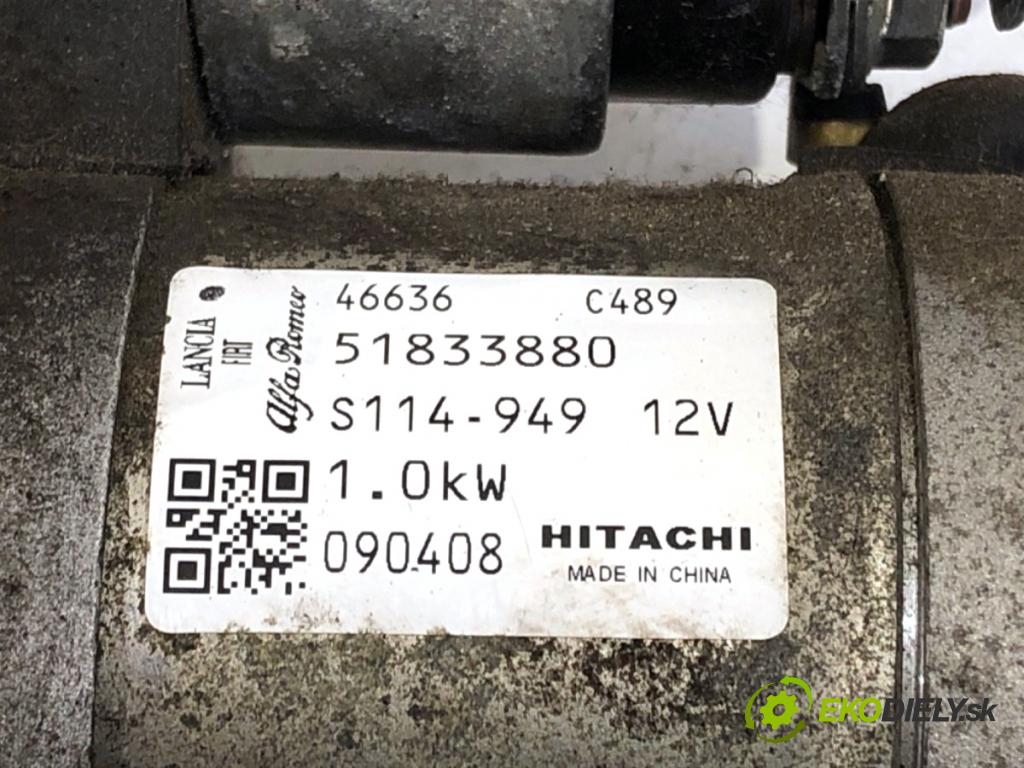 FIAT PUNTO II liftback 2009 44 kW 1.2 60 (188.030, .050, .130, .150, .230, .250) 1242 Štartér 51833880 (Štartér)
