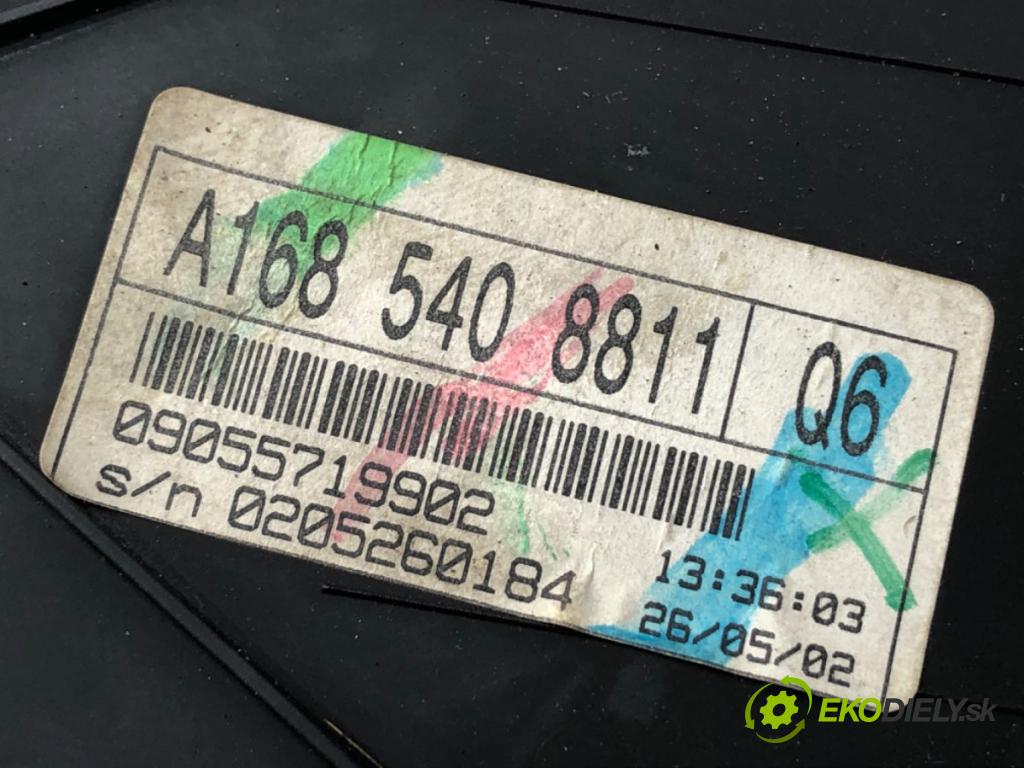 MERCEDES-BENZ W168 liftback 2002 60 kW A 140 (168.031, 168.131) 1598 Prístrojovka 1685408811 (Prístrojová doska)