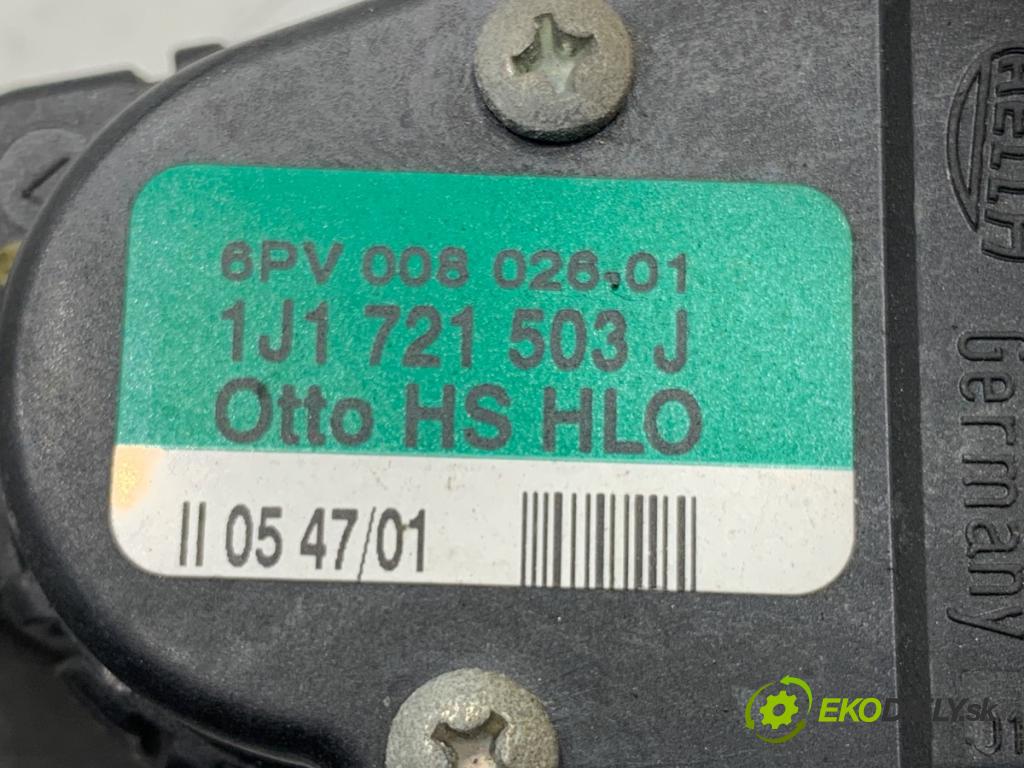 SEAT LEON I liftback 2001 77 kW 1.6 16 V 1598 Potenciometer plynu 1J1721503J (Potenciometer plynového pedálu)