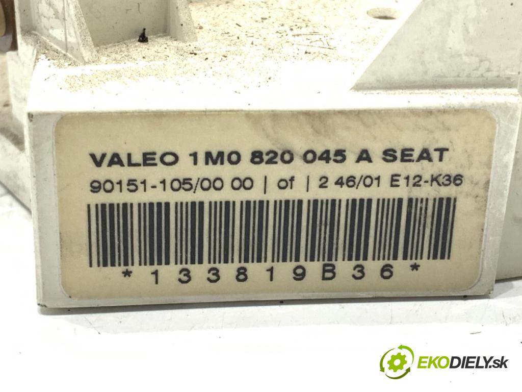 SEAT LEON I liftback 2001 77 kW 1.6 16 V 1598 Panel ovládania kúrenia 1M0820045A (Prepínacie páčky pod volantom)
