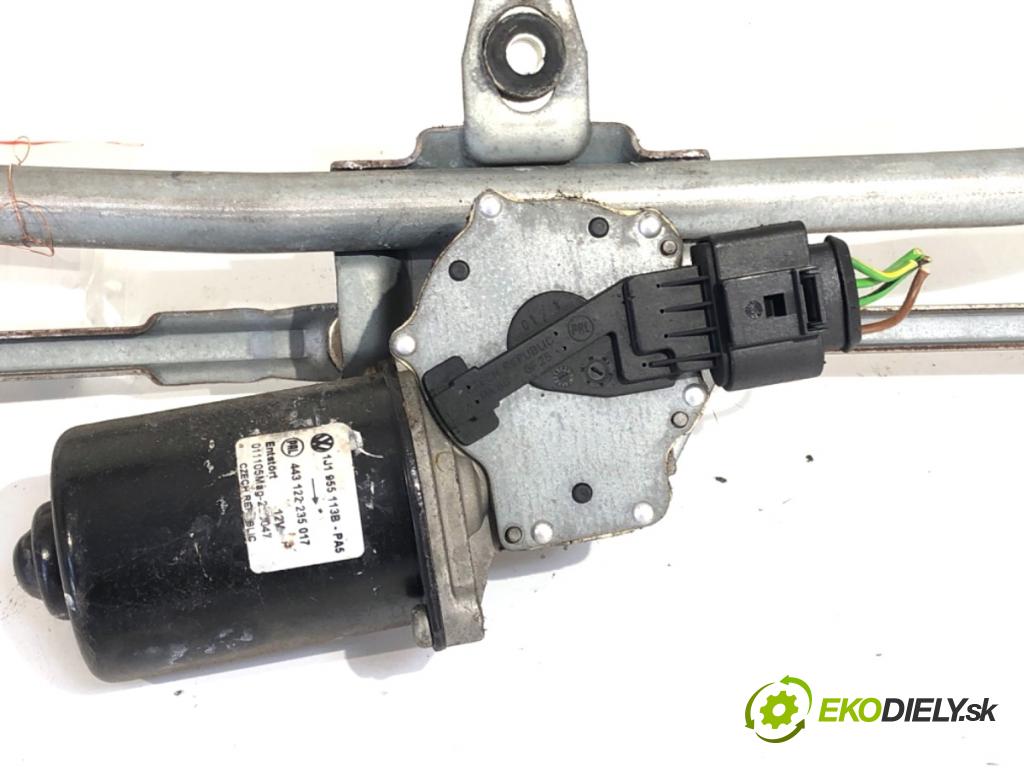 SEAT LEON I liftback 2001 77 kW 1.6 16 V 1598 Mechanizmus stieračov predný 1J1955113B (Motorček stieračov predný)