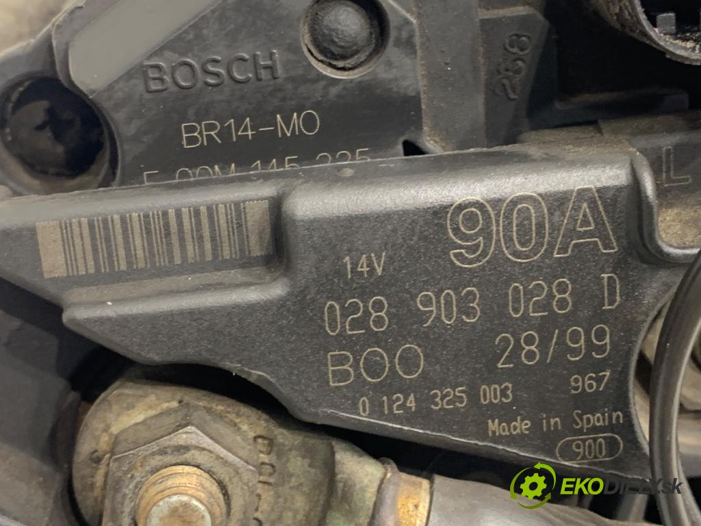 SEAT LEON I liftback 2001 77 kW 1.6 16 V 1598 Alternátor 028903028D (Alternátor)