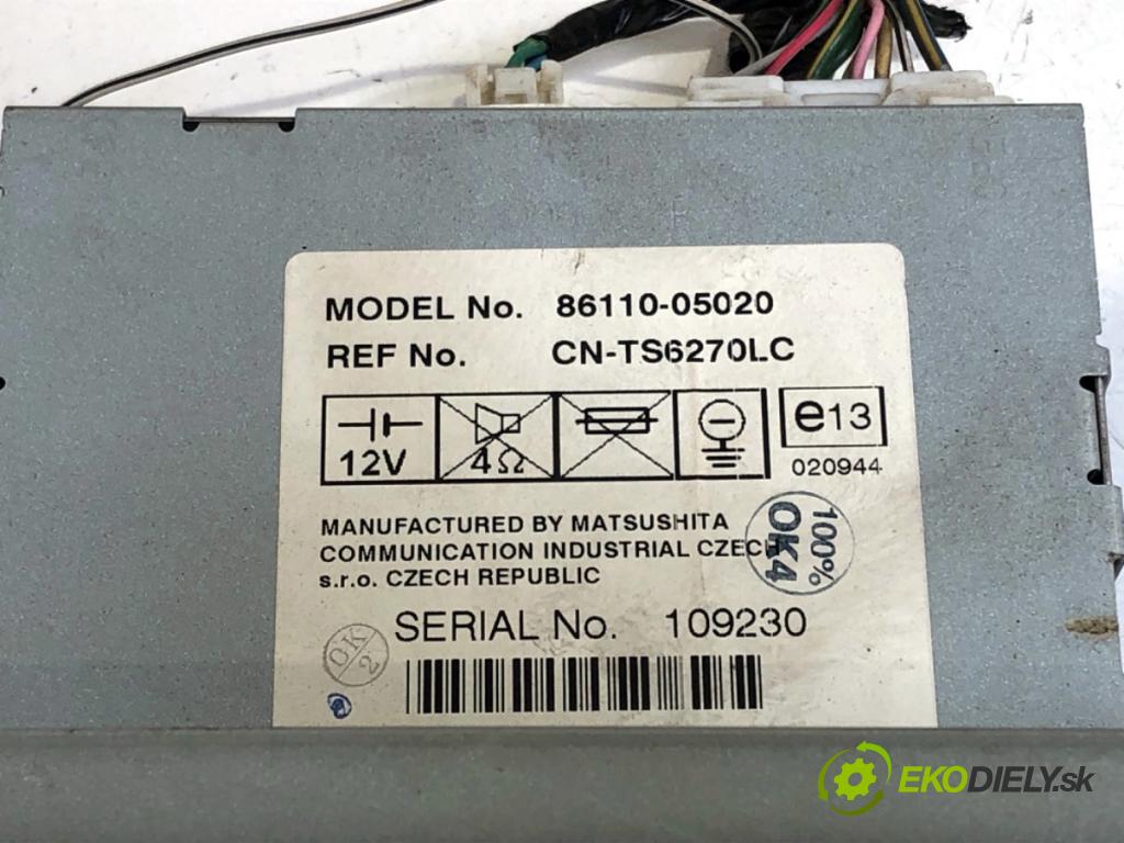 TOYOTA AVENSIS T25 sedan 2005 85 kW 2.0 D-4D (CDT250_) 1995 Dislpej 86110-05020 (Prístrojová doska)