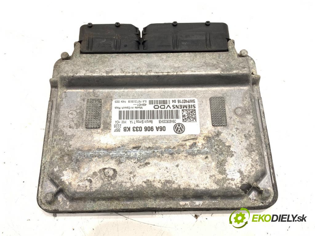 SKODA OCTAVIA II Kombi 2008 75 kW 1.6 1595 riadiaca jednotka Motor 06A906033KB (Riadiaca jednotka)