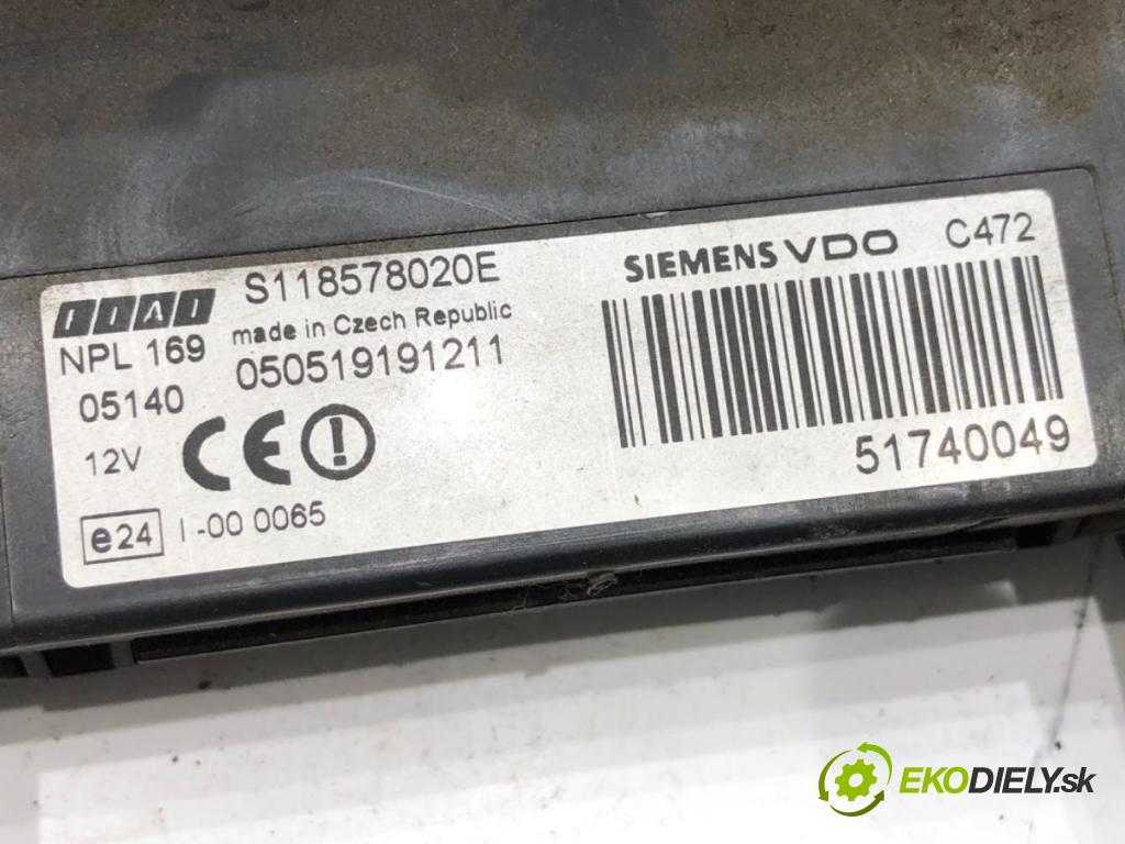 FIAT PANDA II liftback 2005 40 kW 1.1 (169.AXA1A) 1108 modul BSI 51740049 (Pojistková skříňka)