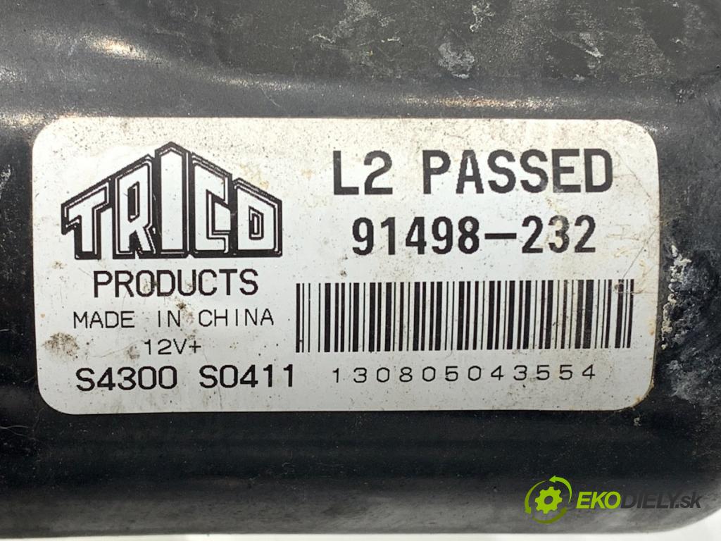 OPEL CORSA C liftback 2005 44 kW 1.0 (F08, F68) 998 Mechanizmus stieračov predný 91498-232 (Motorček stieračov predný)