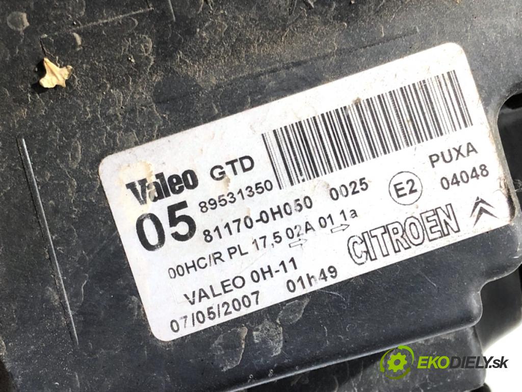 CITROEN C1 liftback 2006 50 kW 1.0 998 Svetlomet ľavy predný 81170-0H050