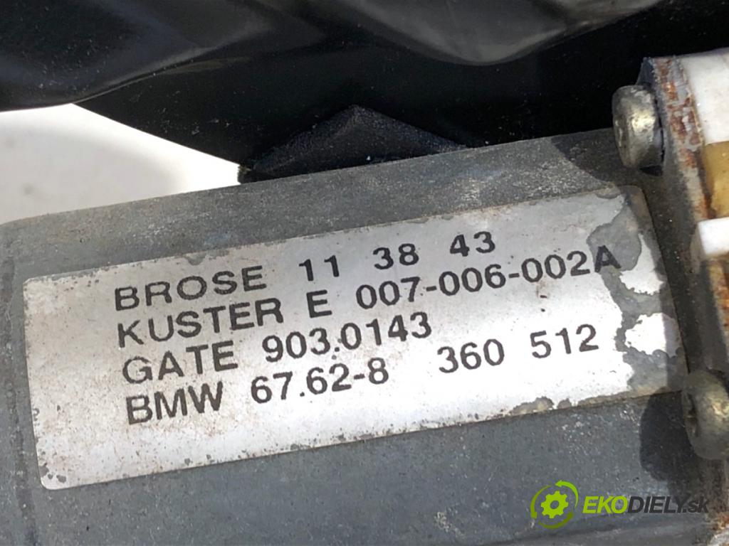 BMW E39 sedan 2000 110 kW 520 i 1990 mechanismus okna levý zadní část 8360512