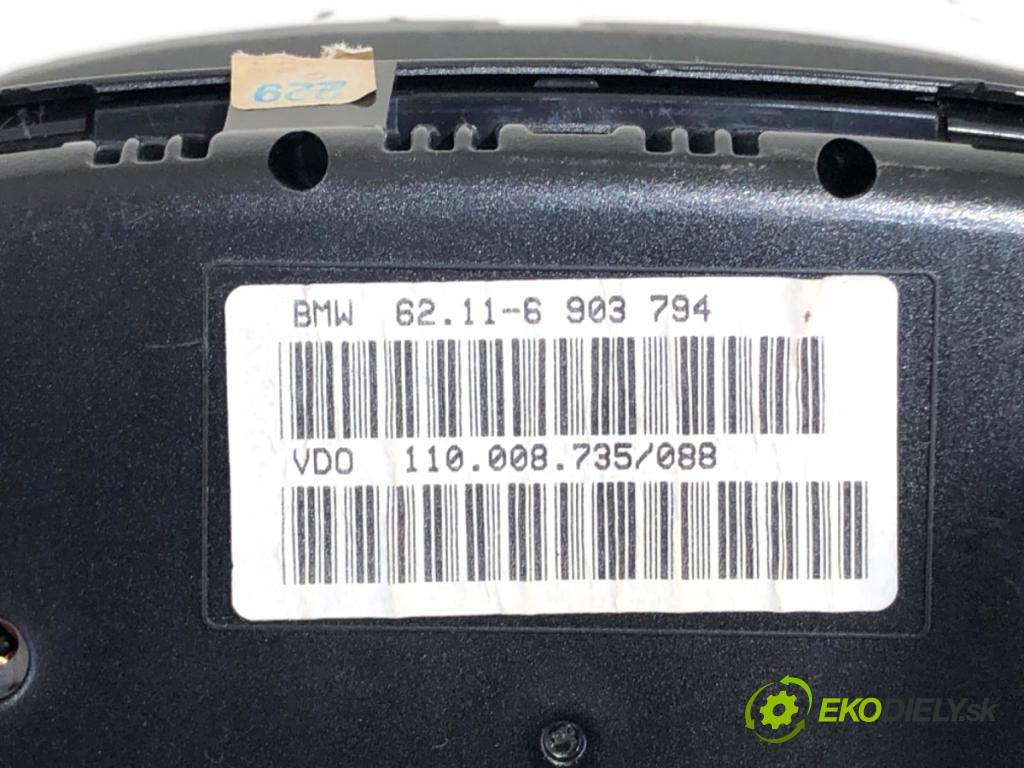 BMW E39 sedan 2000 110 kW 520 i 1990 Prístrojovka 6903794 (Prístrojová doska)