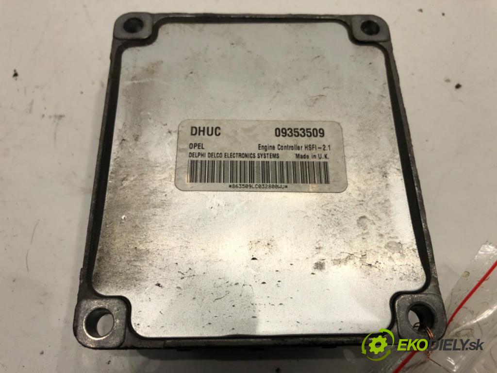 OPEL ASTRA G liftback 2000 62 kW 1.6 (F08, F48) 1598 riadiaca jednotka Motor 09353509 (Riadiaca jednotka)