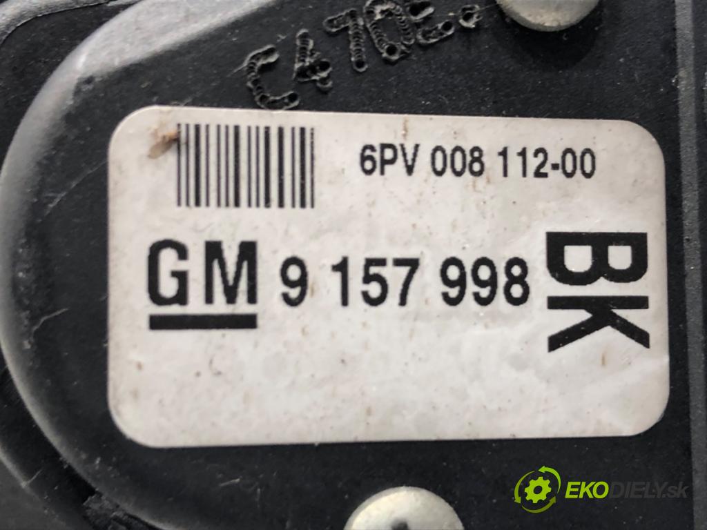 OPEL ASTRA G liftback 2000 62 kW 1.6 (F08, F48) 1598 Potenciometer plynu 9157998 (Potenciometer plynového pedálu)