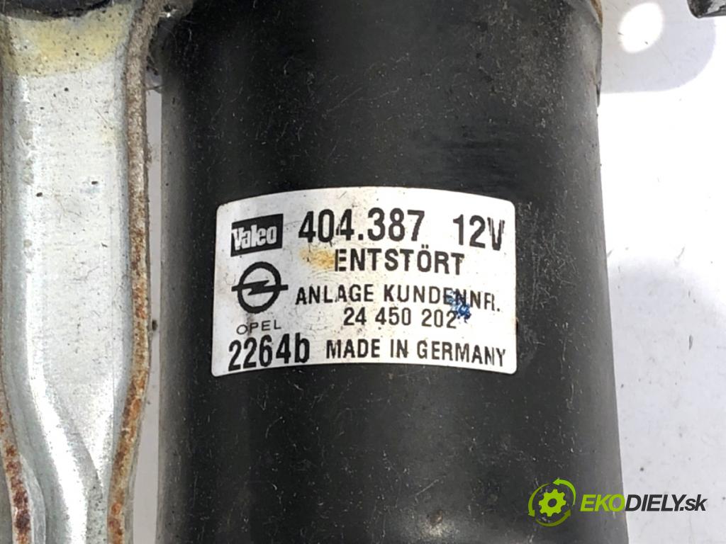 OPEL ASTRA G liftback 2000 62 kW 1.6 (F08, F48) 1598 Mechanizmus stieračov predný 24450202 (Motorček stieračov predný)